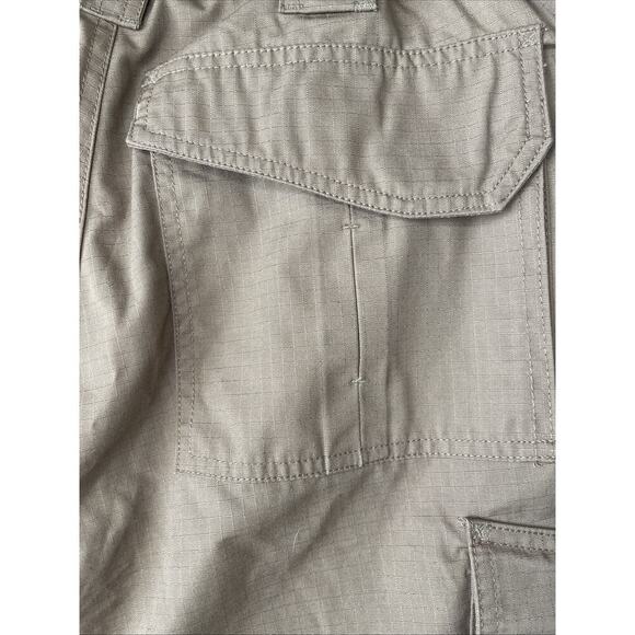 CQR Tactical Shorts Men's Tan 30 Ripstop Stretch Elastic Waist Cargo- EUC - Picture 8 of 12
